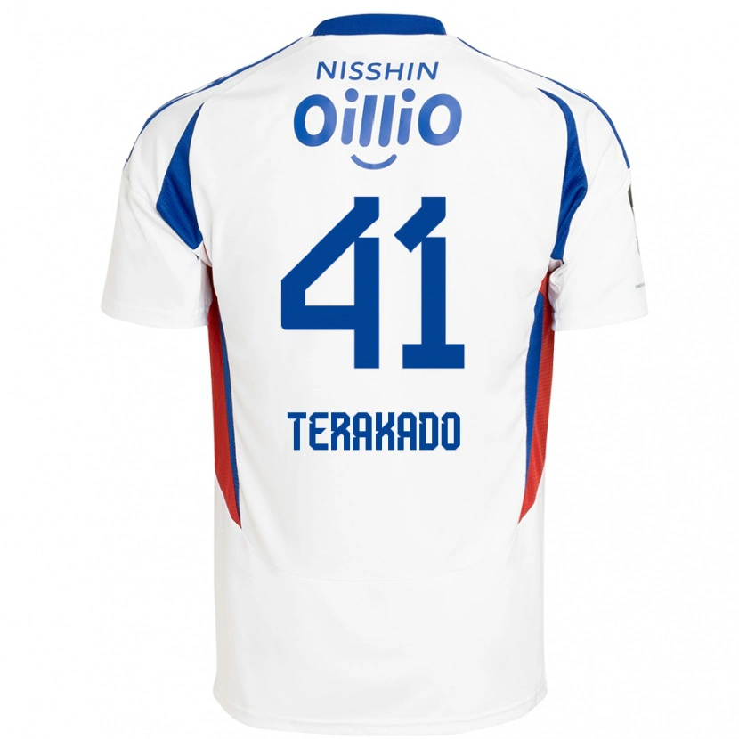 Danxen Damen Riku Terakado #41 Weiß Königsblau Auswärtstrikot Trikot 2025/26 T-Shirt