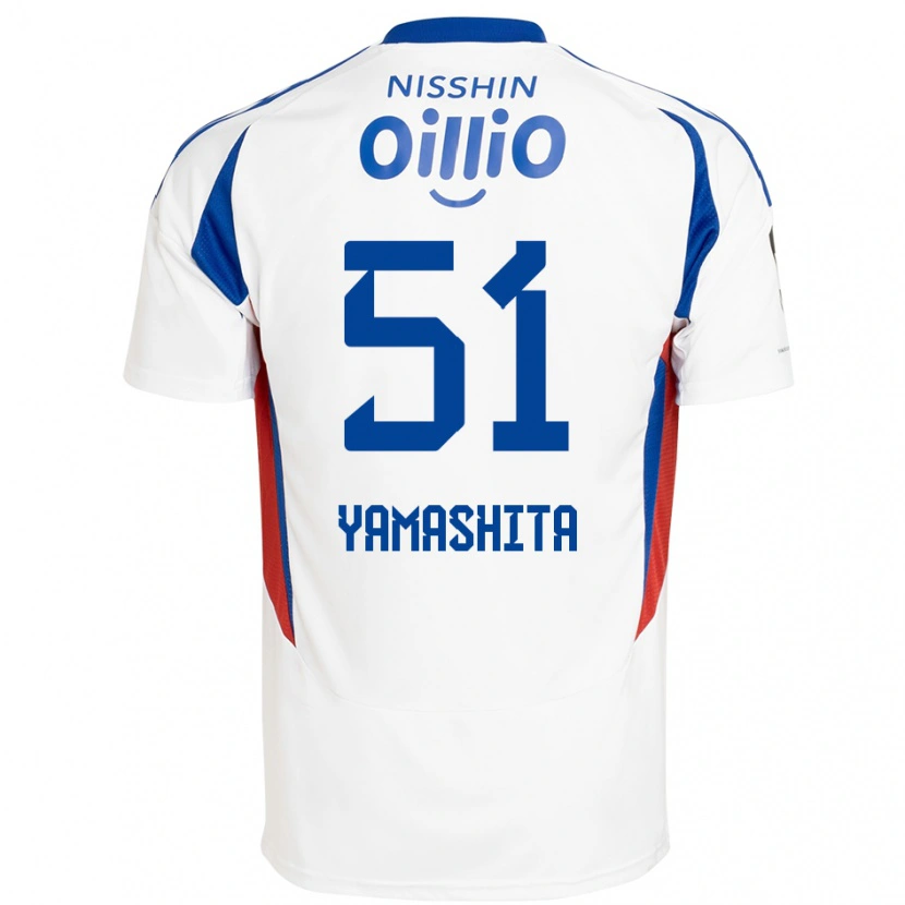 Danxen Damen Shoma Yamashita #51 Weiß Königsblau Auswärtstrikot Trikot 2025/26 T-Shirt