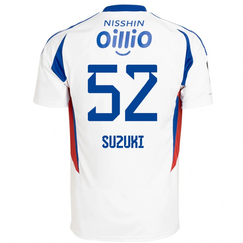 Danxen Damen Kai Suzuki #52 Weiß Königsblau Auswärtstrikot Trikot 2025/26 T-Shirt