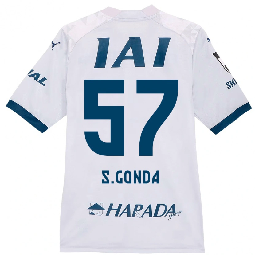 Danxen Damen Shuichi Gonda #57 Weiß Königsblau Auswärtstrikot Trikot 2025/26 T-Shirt