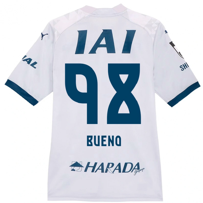 Danxen Damen Matheus Bueno #98 Weiß Königsblau Auswärtstrikot Trikot 2025/26 T-Shirt