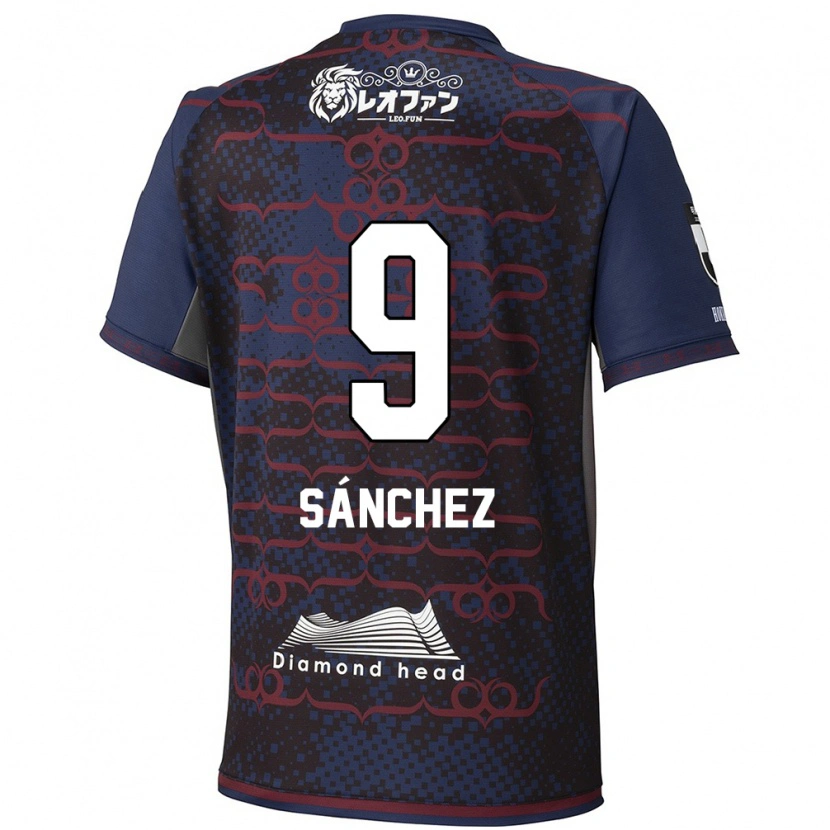 Danxen Damen Jordi Sánchez #9 Blau Rot Auswärtstrikot Trikot 2025/26 T-Shirt