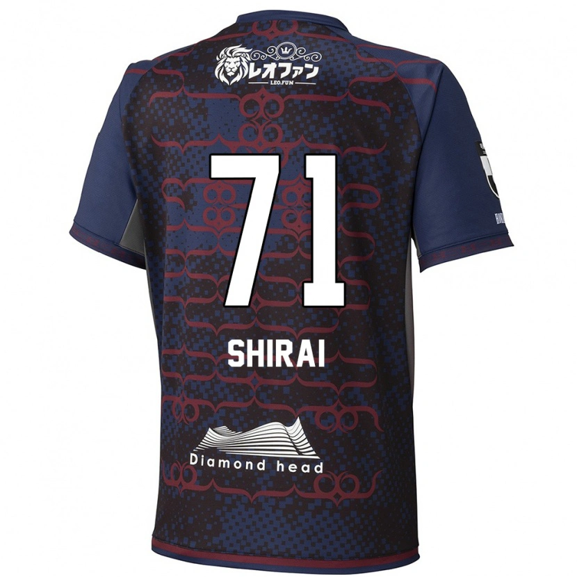 Danxen Damen Haruto Shirai #71 Blau Rot Auswärtstrikot Trikot 2025/26 T-Shirt