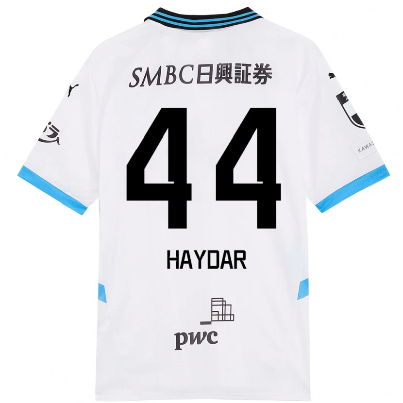 Danxen Damen César Haydar #44 Weiß Himmelblau Auswärtstrikot Trikot 2025/26 T-Shirt