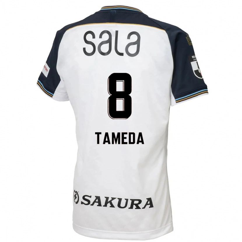 Danxen Damen Hirotaka Tameda #8 Weiß Schwarz Auswärtstrikot Trikot 2025/26 T-Shirt