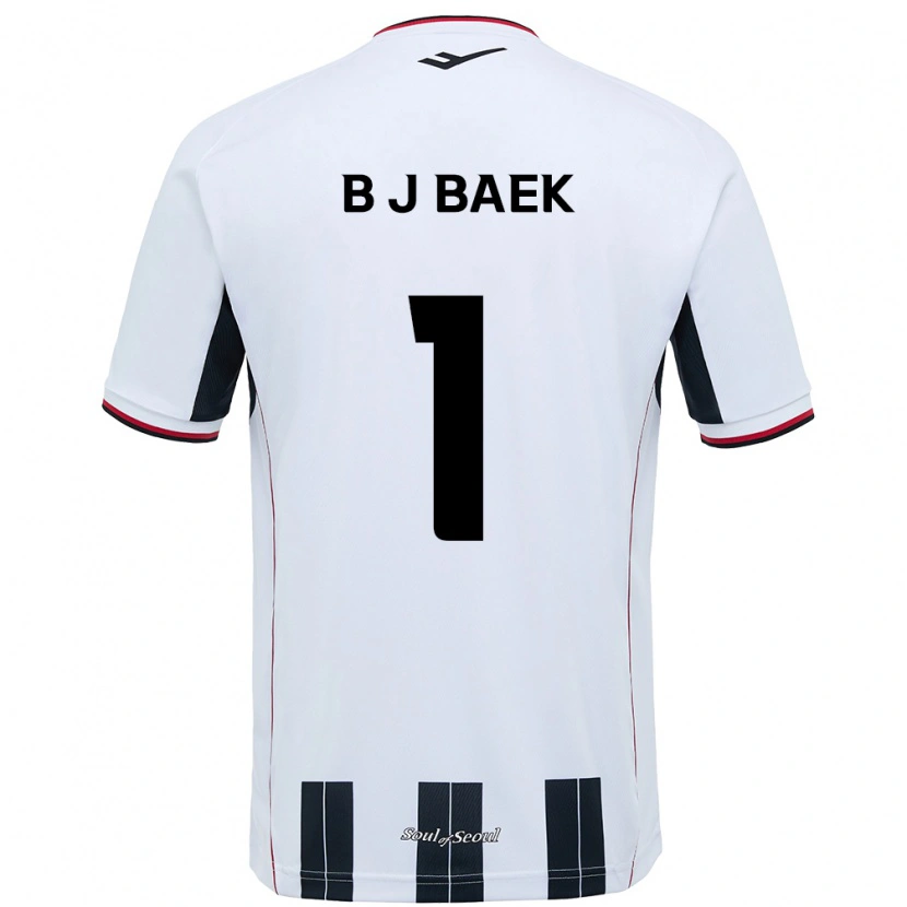 Danxen Damen Jong-Beom Baek #1 Weiß Schwarz Auswärtstrikot Trikot 2025/26 T-Shirt