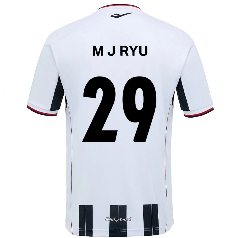 Danxen Damen Jae-Moon Ryu #29 Weiß Schwarz Auswärtstrikot Trikot 2025/26 T-Shirt