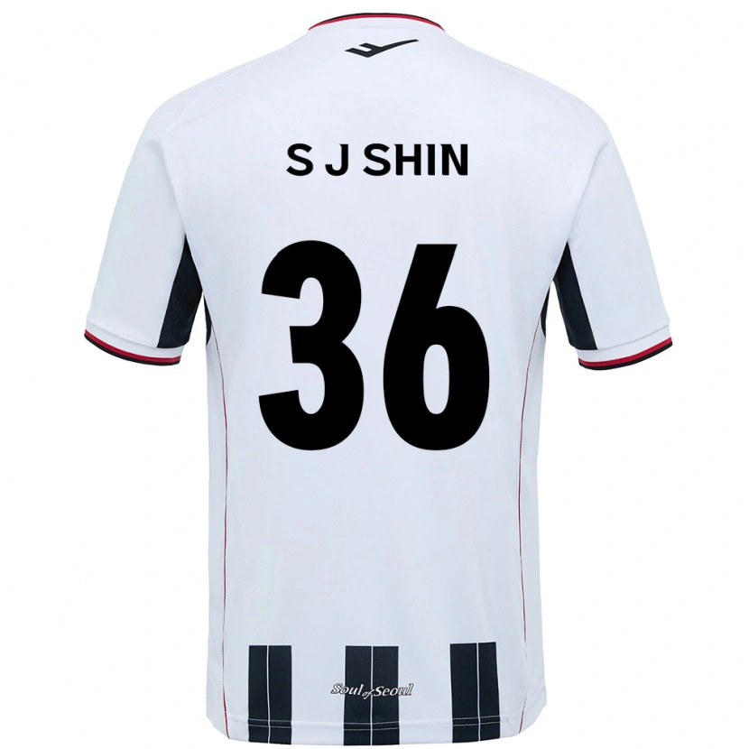 Danxen Damen Ji-Seop Shin #36 Weiß Schwarz Auswärtstrikot Trikot 2025/26 T-Shirt