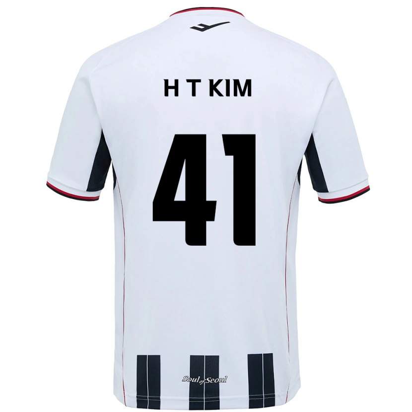 Danxen Damen Tae-Ho Kim #41 Weiß Schwarz Auswärtstrikot Trikot 2025/26 T-Shirt
