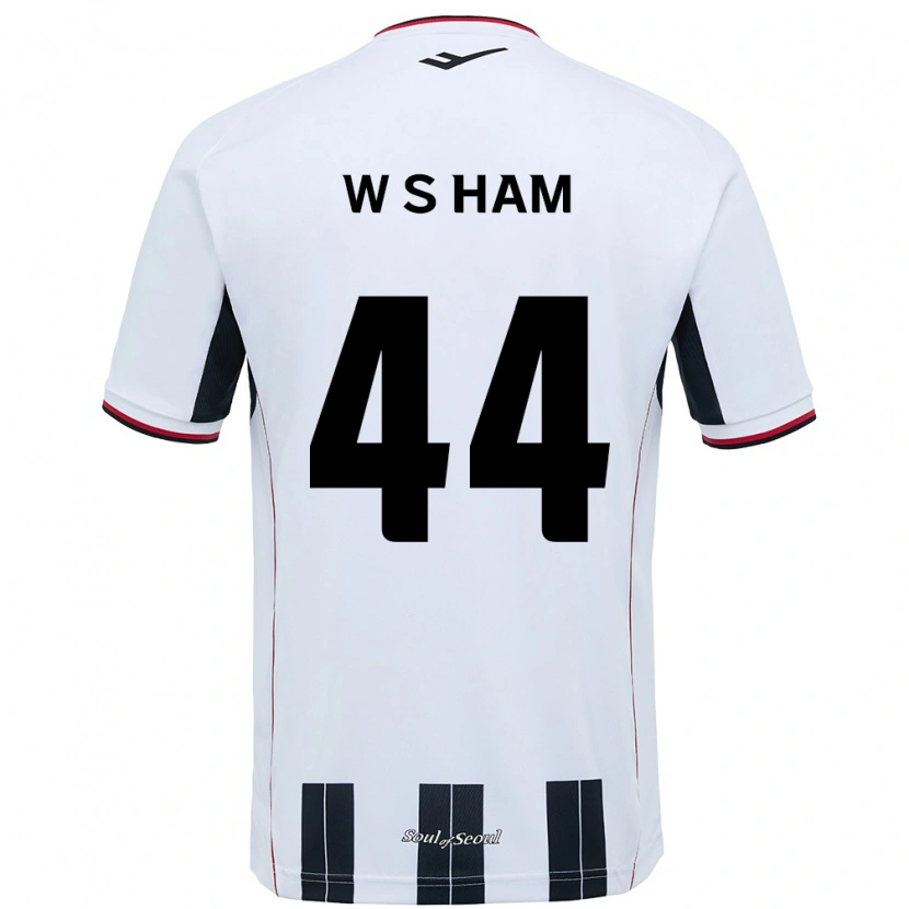Danxen Damen Sun-Woo Ham #44 Weiß Schwarz Auswärtstrikot Trikot 2025/26 T-Shirt