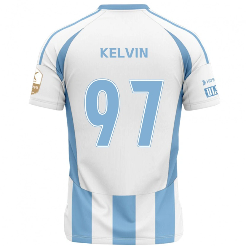 Danxen Damen Kelvin #97 Weiß Himmelblau Auswärtstrikot Trikot 2025/26 T-Shirt