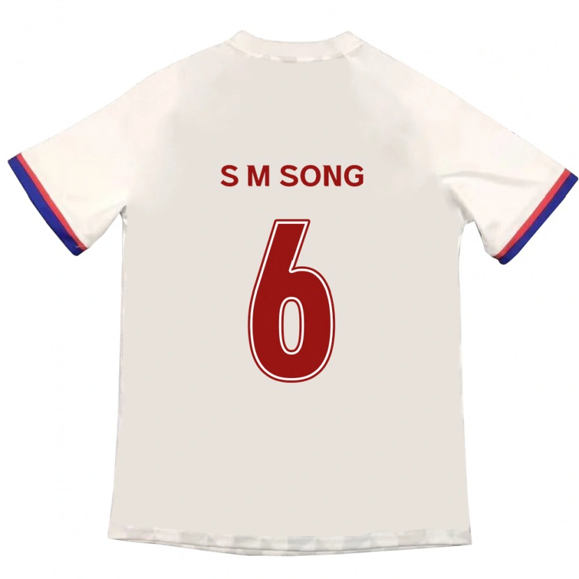 Danxen Damen Min-Seob Song #6 Off-White Rot Auswärtstrikot Trikot 2025/26 T-Shirt