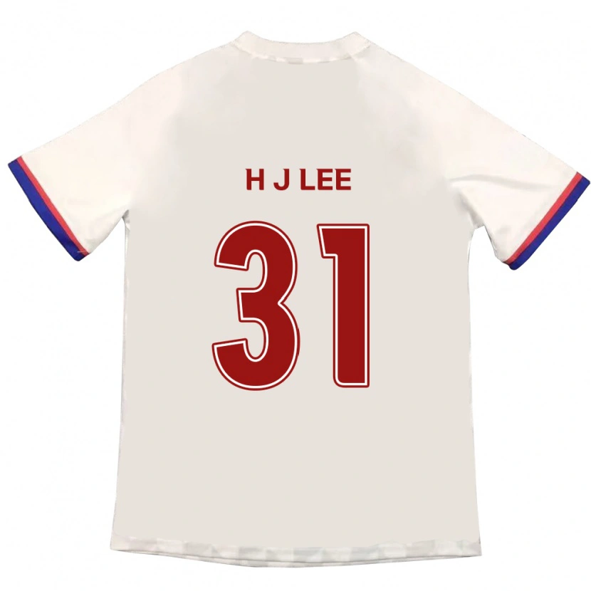 Danxen Damen Jae-Hoon Lee #31 Off-White Rot Auswärtstrikot Trikot 2025/26 T-Shirt