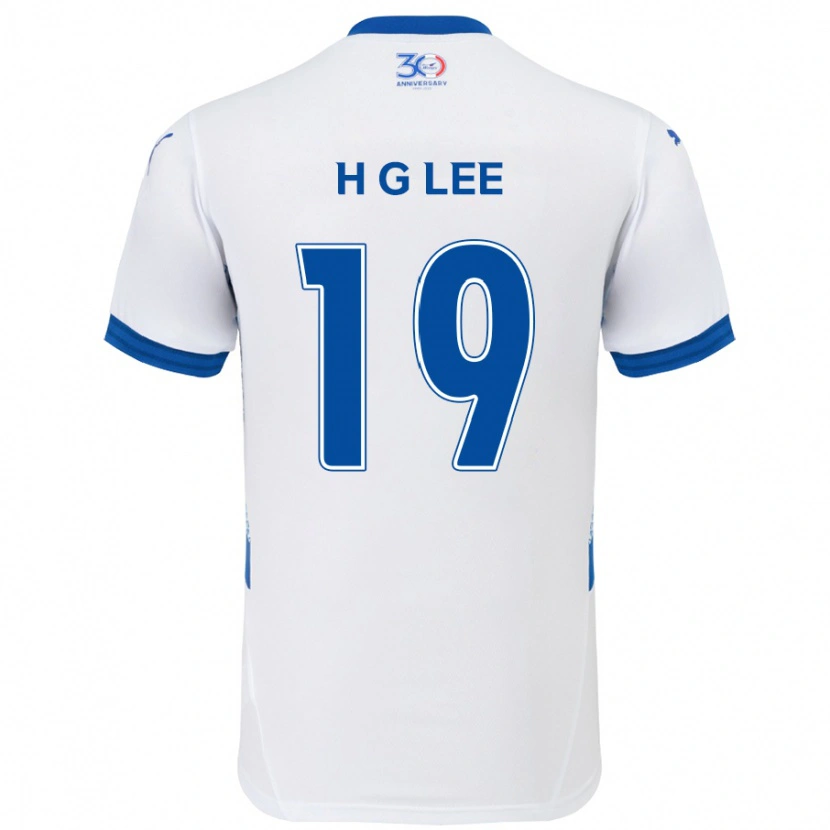 Danxen Damen Geon-Hee Lee #19 Weiß Königsblau Auswärtstrikot Trikot 2025/26 T-Shirt