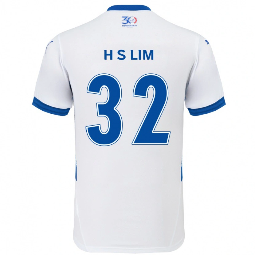Danxen Damen Seong-Hyeon Lim #32 Weiß Königsblau Auswärtstrikot Trikot 2025/26 T-Shirt