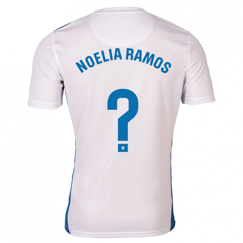 Danxen Damen Noelia Ramos Álvarez #0 Weiß Blau Heimtrikot Trikot 2025/26 T-Shirt