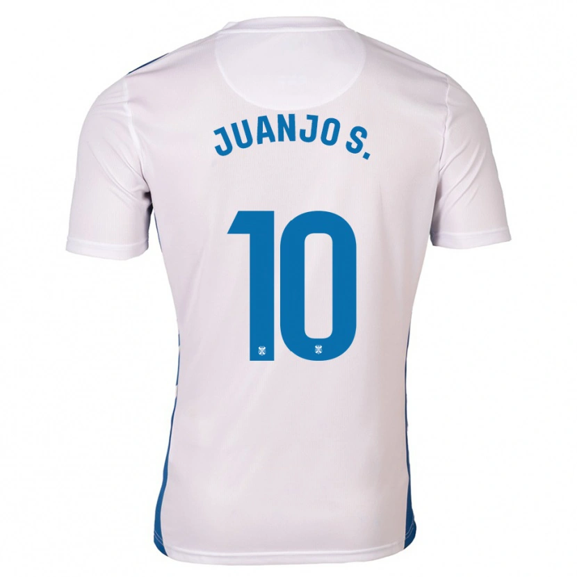 Danxen Damen Juanjo Sánchez #10 Weiß Blau Heimtrikot Trikot 2025/26 T-Shirt