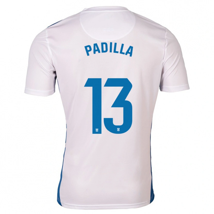 Danxen Damen Alejandro Padilla #13 Weiß Blau Heimtrikot Trikot 2025/26 T-Shirt