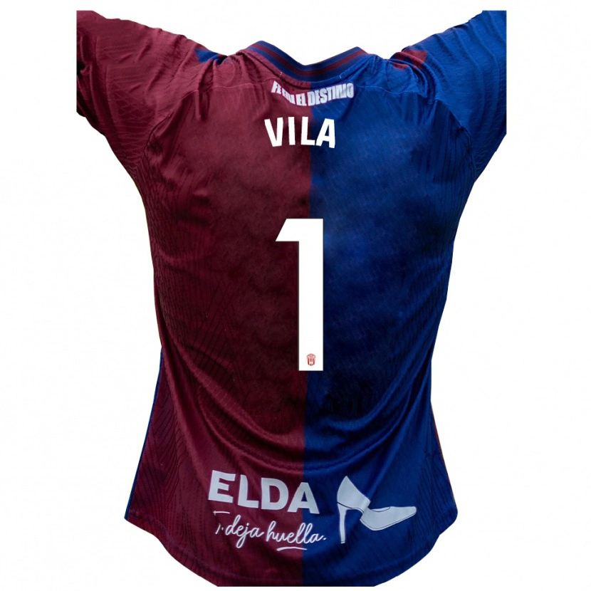 Danxen Damen Ramón Vila #1 Blau Rot Heimtrikot Trikot 2025/26 T-Shirt