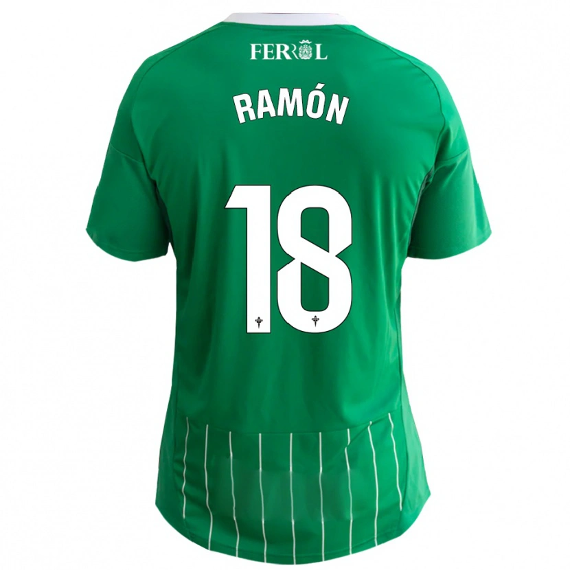 Danxen Damen Álvaro Ramón #18 Grün Weiß Heimtrikot Trikot 2025/26 T-Shirt