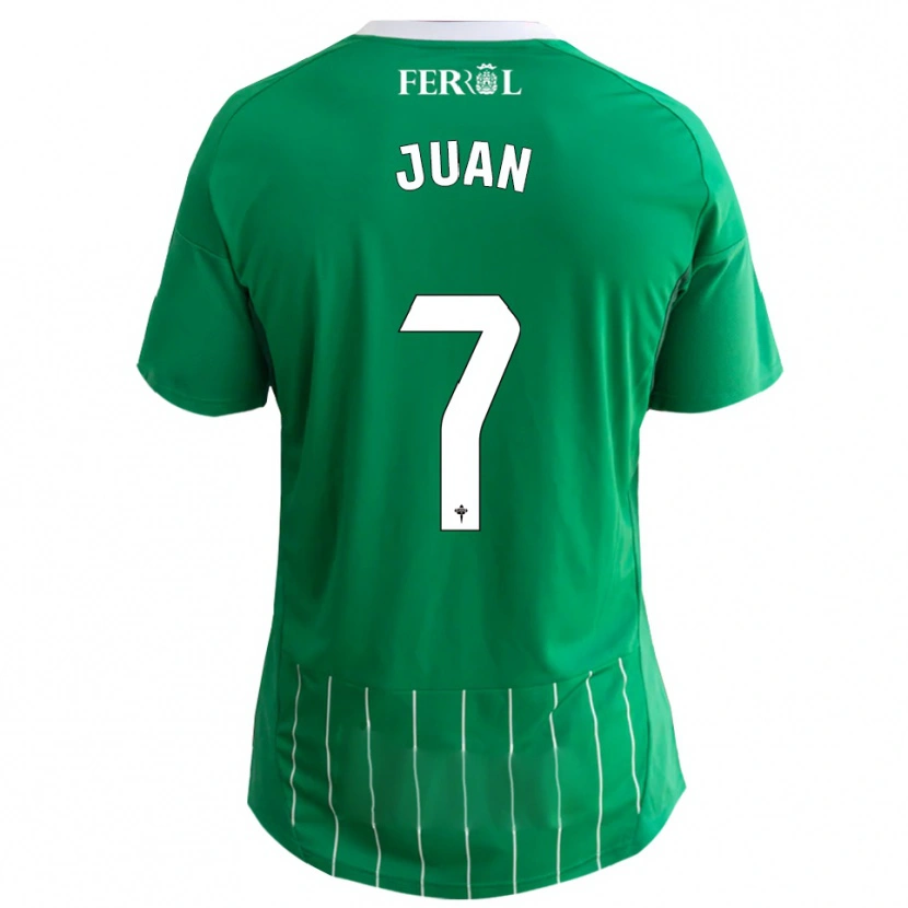 Danxen Damen Álvaro Juan #7 Grün Weiß Heimtrikot Trikot 2025/26 T-Shirt