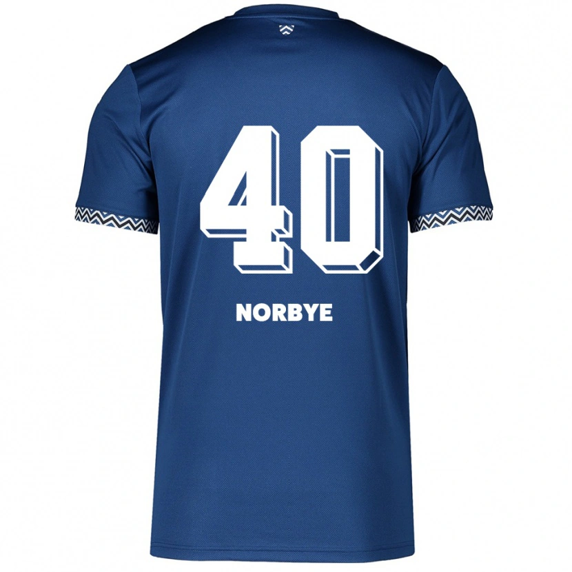 Danxen Damen Jonathan Norbye #40 Marineblau Weiß Heimtrikot Trikot 2025/26 T-Shirt