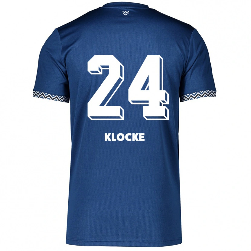 Danxen Damen Ben Klocke #24 Marineblau Weiß Heimtrikot Trikot 2025/26 T-Shirt