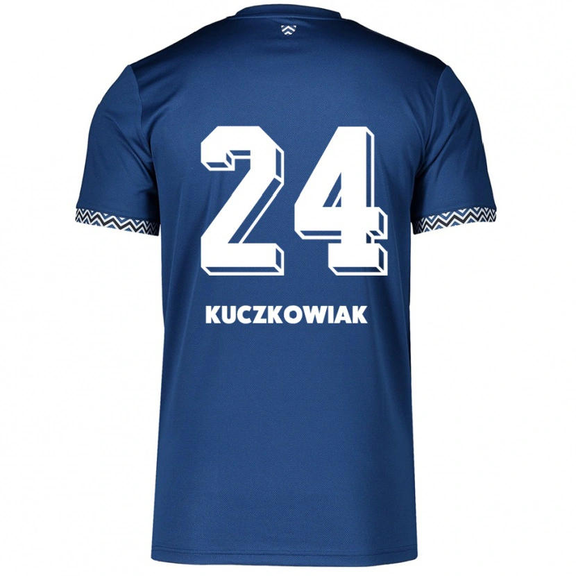 Danxen Damen Mateusz Kuczkowiak #24 Marineblau Weiß Heimtrikot Trikot 2025/26 T-Shirt