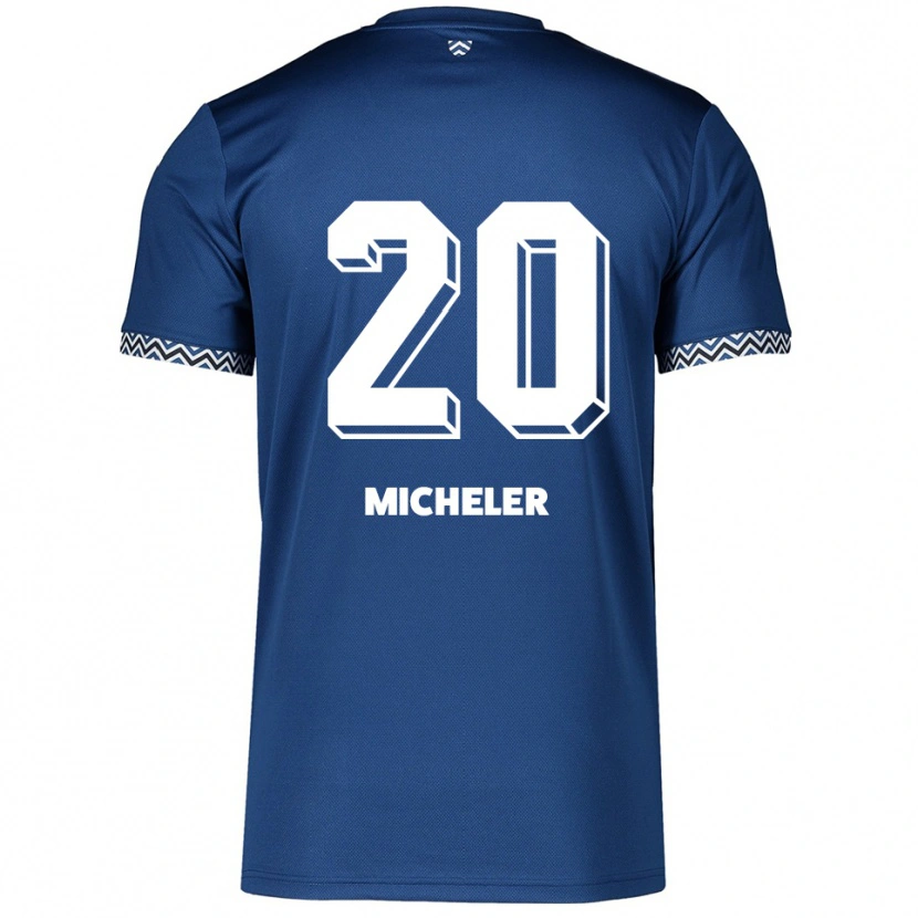 Danxen Damen Florian Micheler #20 Marineblau Weiß Heimtrikot Trikot 2025/26 T-Shirt