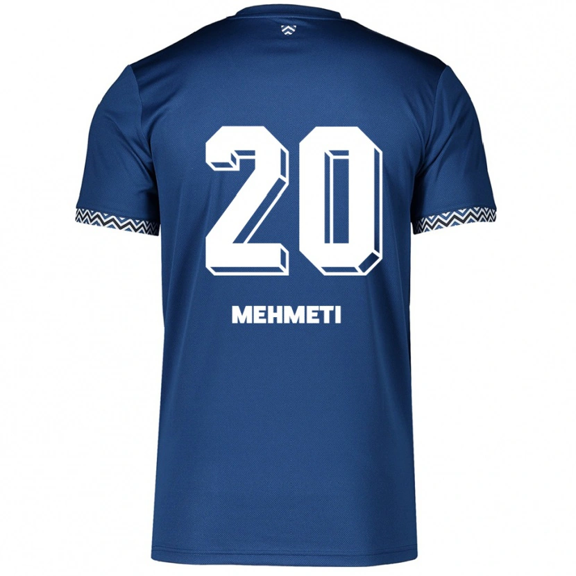Danxen Damen Enis Mehmeti #20 Marineblau Weiß Heimtrikot Trikot 2025/26 T-Shirt