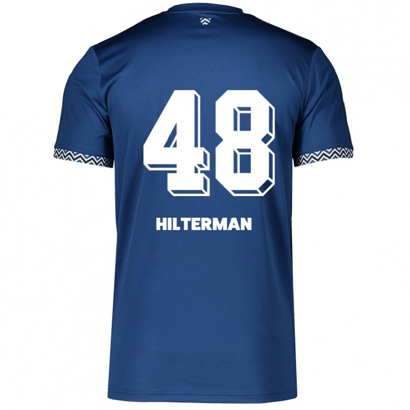 Danxen Damen Jeredy Hilterman #48 Marineblau Weiß Heimtrikot Trikot 2025/26 T-Shirt
