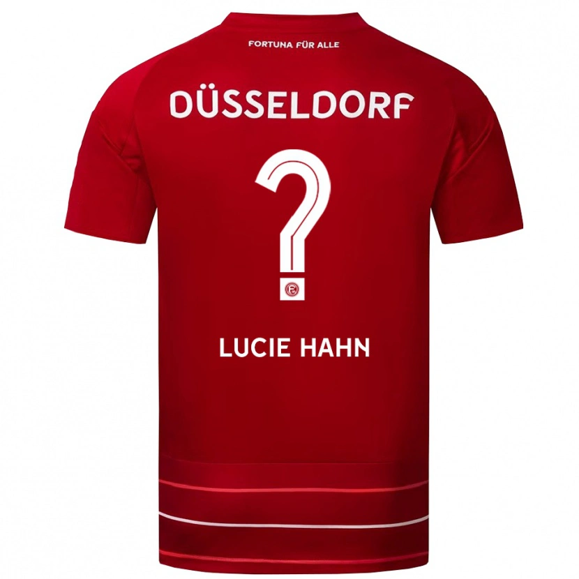 Danxen Damen Lucie Hahn #0 Rot Weiß Heimtrikot Trikot 2025/26 T-Shirt