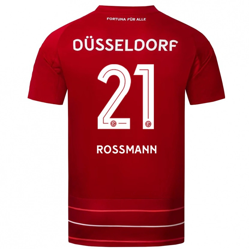 Danxen Damen Tim Rossmann #21 Rot Weiß Heimtrikot Trikot 2025/26 T-Shirt