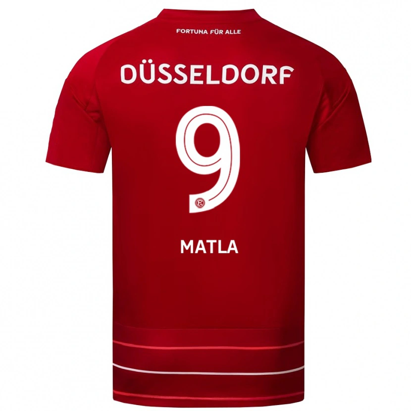 Danxen Damen Lenny Matla #9 Rot Weiß Heimtrikot Trikot 2025/26 T-Shirt