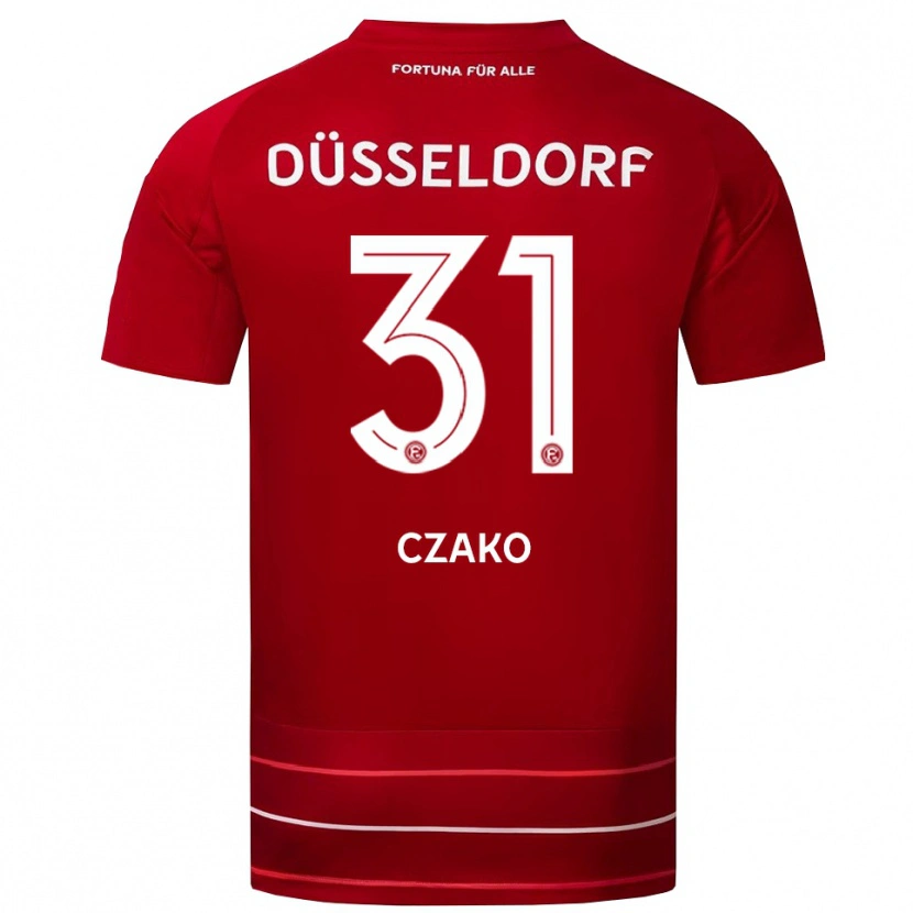 Danxen Damen Milán Czakó #31 Rot Weiß Heimtrikot Trikot 2025/26 T-Shirt