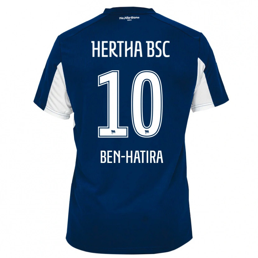 Danxen Damen Änis Ben-Hatira #10 Weiß Blau Heimtrikot Trikot 2025/26 T-Shirt