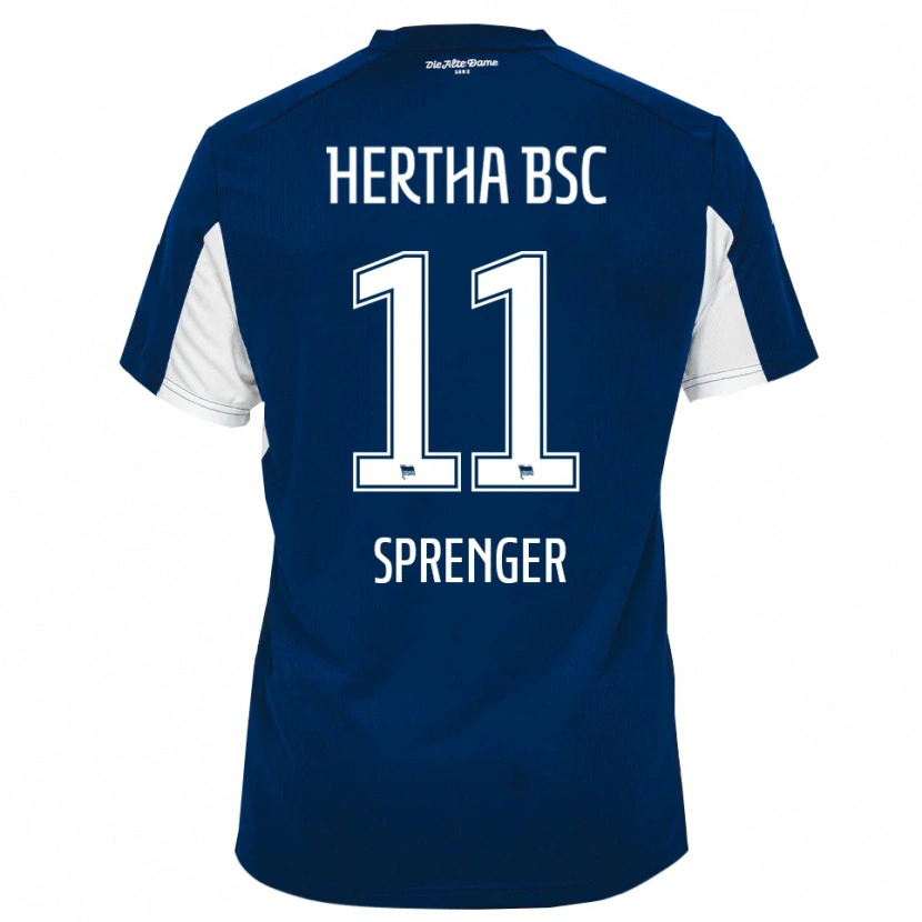 Danxen Damen Tiago Sprenger #11 Weiß Blau Heimtrikot Trikot 2025/26 T-Shirt