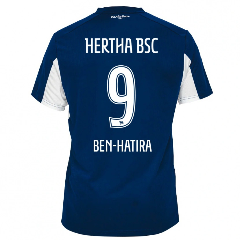 Danxen Damen Aslam Ben-Hatira #9 Weiß Blau Heimtrikot Trikot 2025/26 T-Shirt