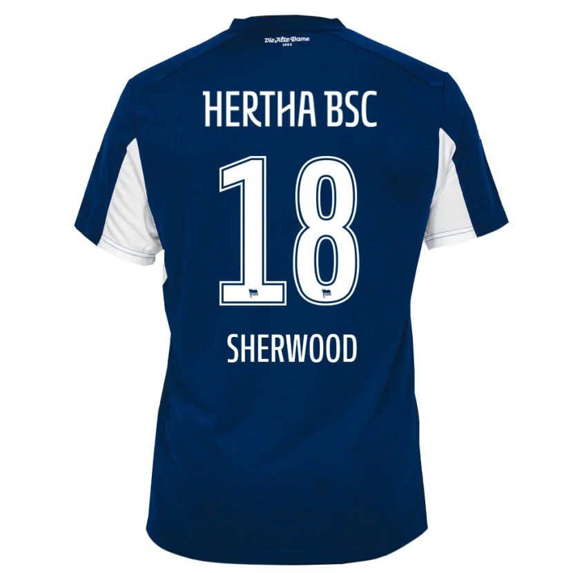 Danxen Damen Jaime Sherwood #18 Weiß Blau Heimtrikot Trikot 2025/26 T-Shirt