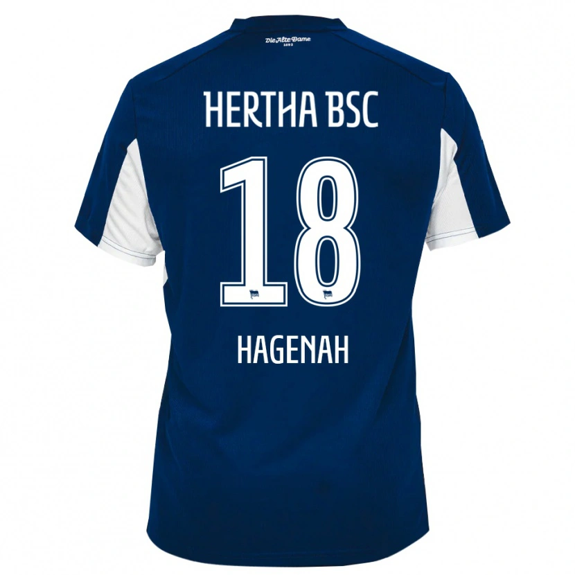Danxen Damen Simon Hagenah #18 Weiß Blau Heimtrikot Trikot 2025/26 T-Shirt