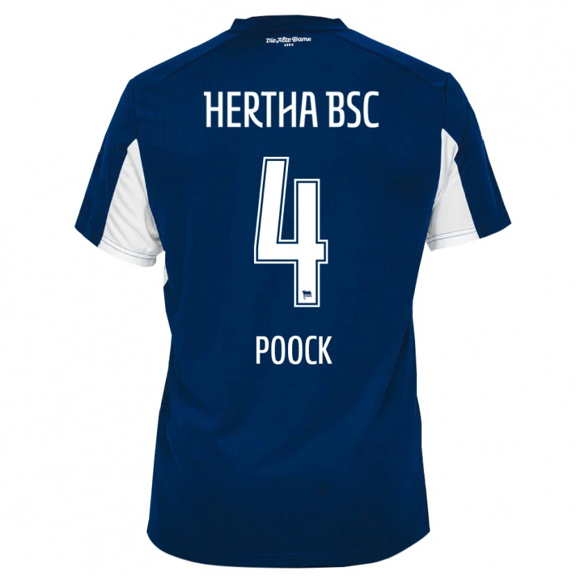 Danxen Damen Svenja Poock #4 Weiß Blau Heimtrikot Trikot 2025/26 T-Shirt