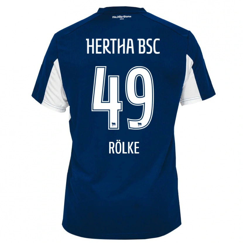 Danxen Damen Oliver Rölke #49 Weiß Blau Heimtrikot Trikot 2025/26 T-Shirt