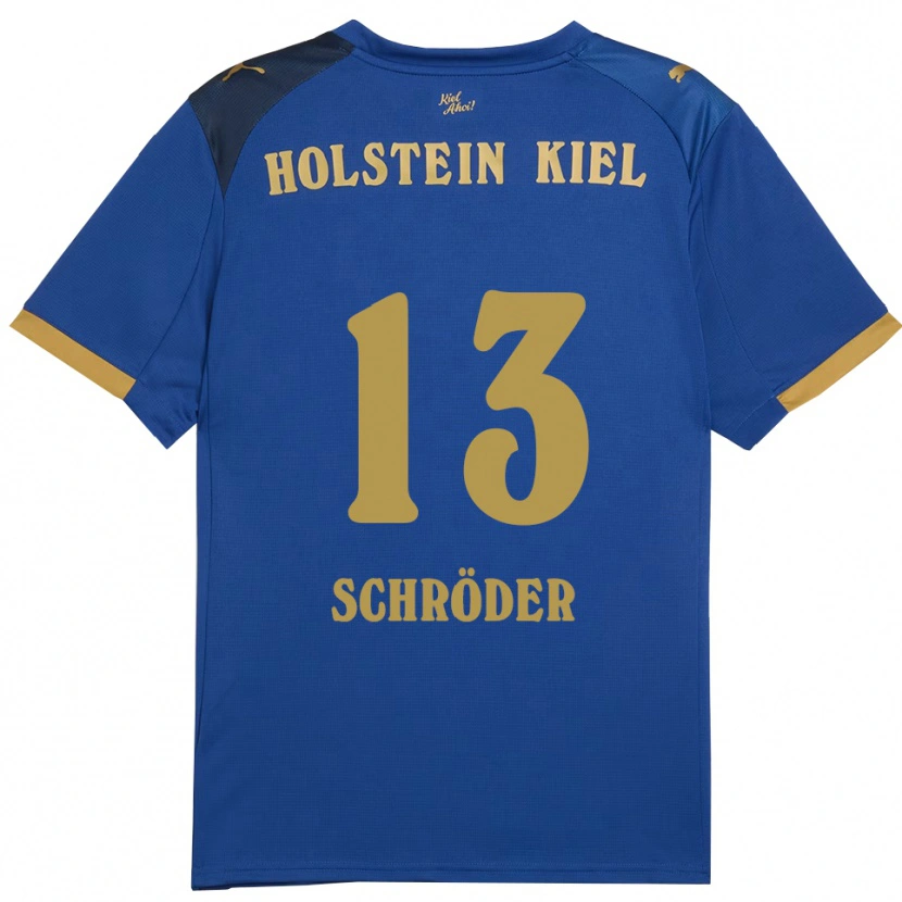 Danxen Damen Lea Schröder #13 Blau Gold Heimtrikot Trikot 2025/26 T-Shirt