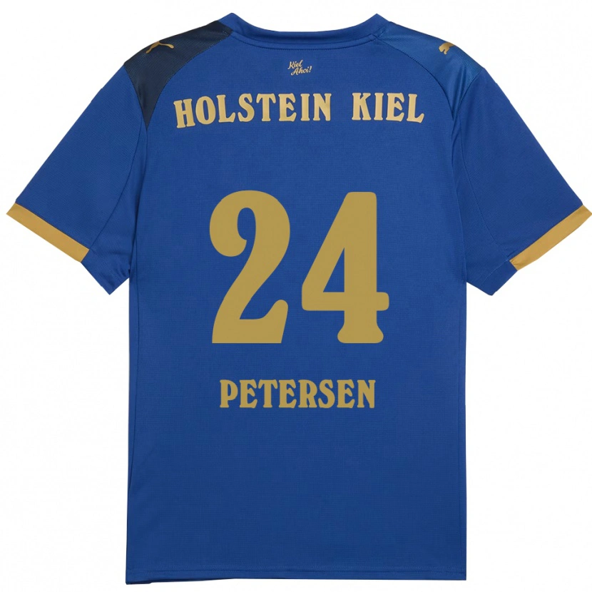 Danxen Damen Malte Petersen #24 Blau Gold Heimtrikot Trikot 2025/26 T-Shirt