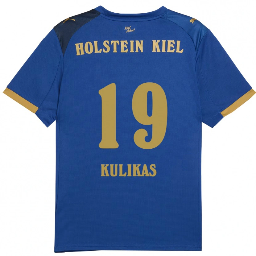 Danxen Damen Laurynas Kulikas #19 Blau Gold Heimtrikot Trikot 2025/26 T-Shirt