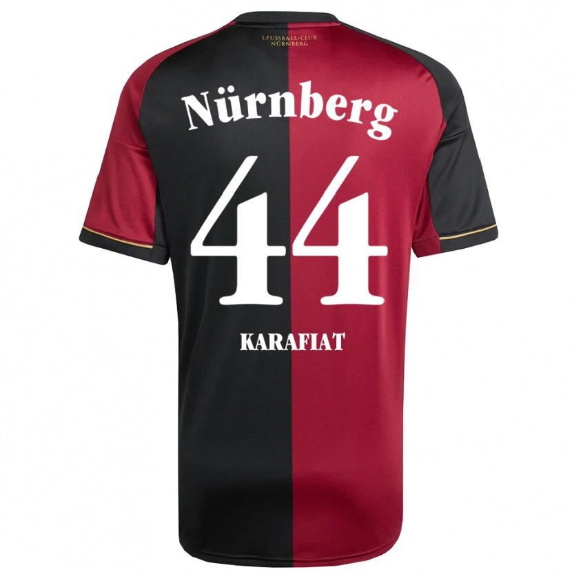 Danxen Damen Ondrej Karafiat #44 Burgunder Schwarz Heimtrikot Trikot 2025/26 T-Shirt