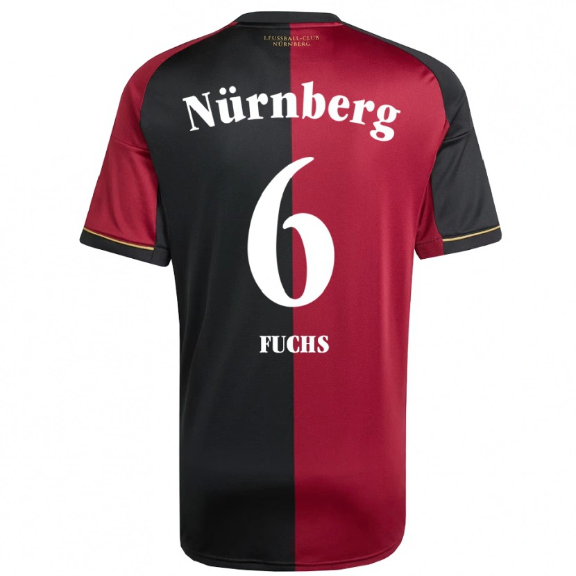 Danxen Damen Pascal Fuchs #6 Burgunder Schwarz Heimtrikot Trikot 2025/26 T-Shirt