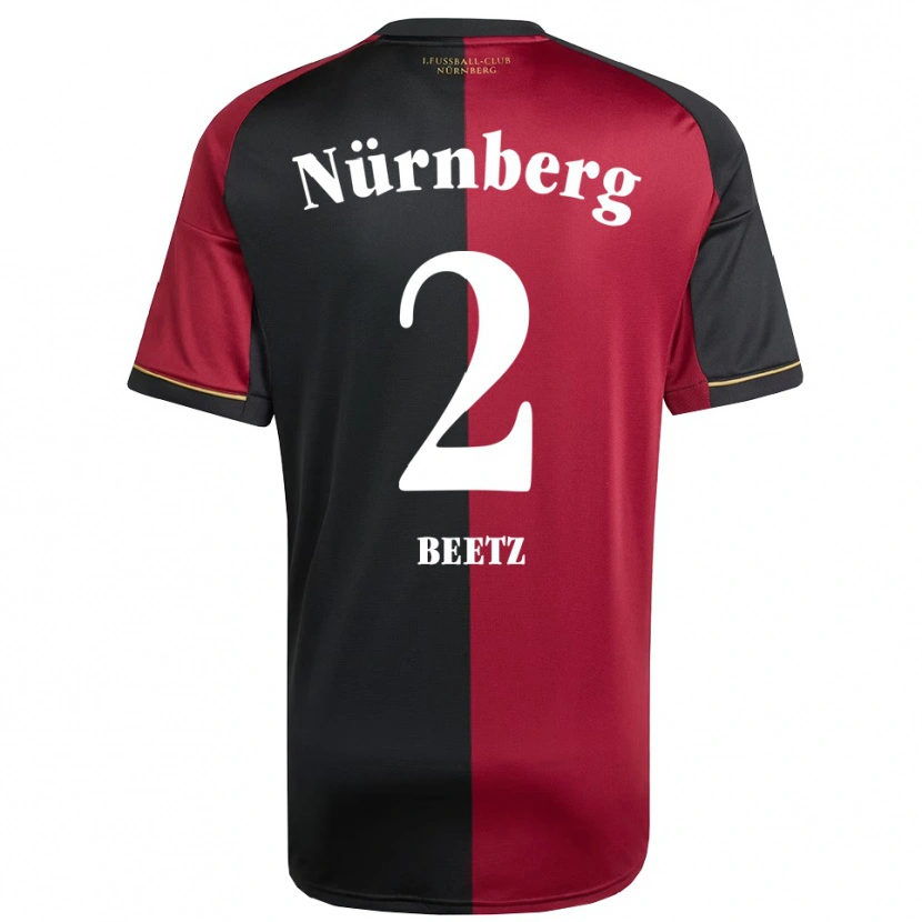 Danxen Damen Lucas Beetz #2 Burgunder Schwarz Heimtrikot Trikot 2025/26 T-Shirt