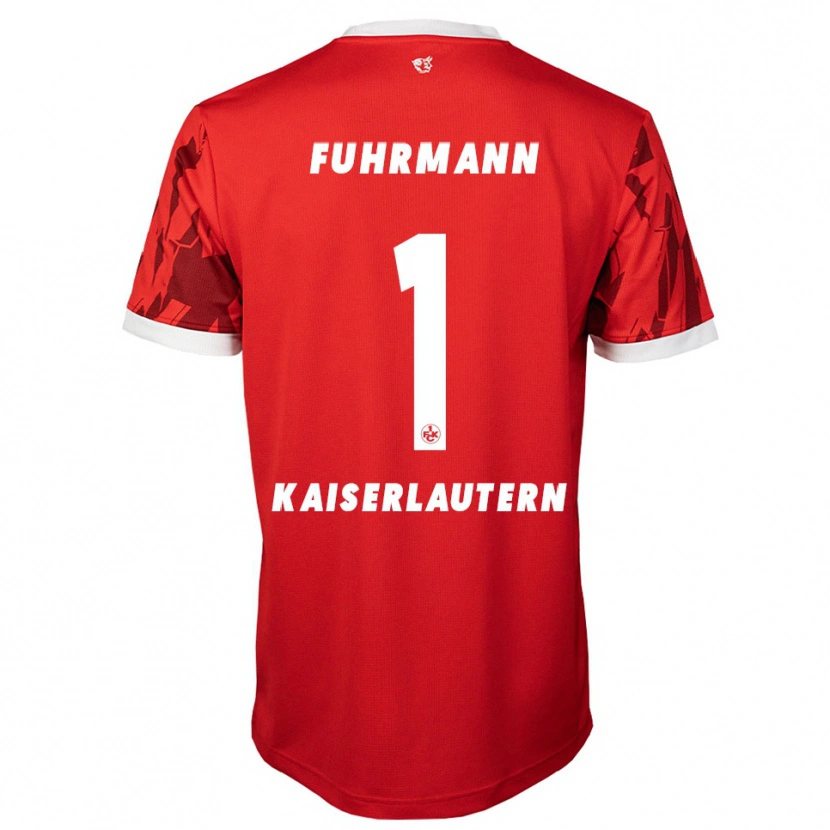 Danxen Damen Lasse Fuhrmann #1 Rot Weiß Heimtrikot Trikot 2025/26 T-Shirt