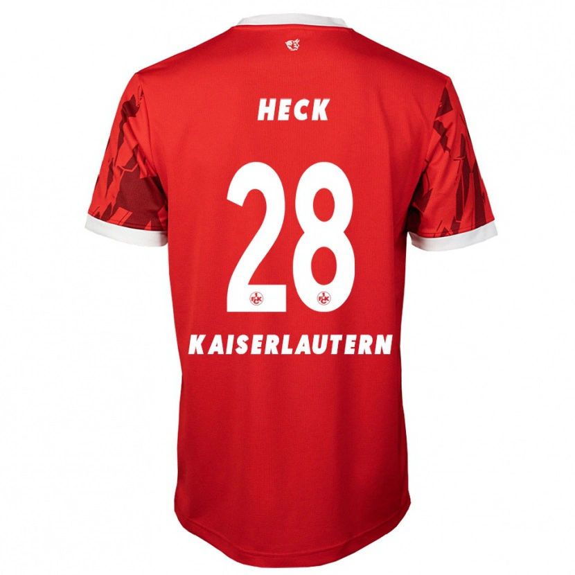 Danxen Damen Fabian Heck #28 Rot Weiß Heimtrikot Trikot 2025/26 T-Shirt